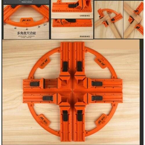 CLASSIC 4PCS/Set Heavy Duty Ruggedized Woodworking DIY Retaining Right Angle Clamp Clip 90 Degree Angular Plastic Clamp