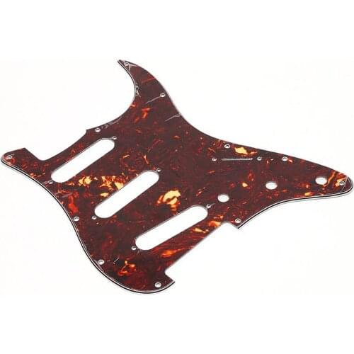 Red Tortoise Shell Pickguard 3 Ply Scratch Plates For Precision Bass PB Guitar E56D