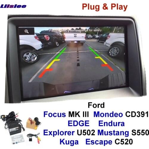 Liislee Reversing Camera Interface Back Up Original Monit For Ford For Focus EDGE Endura Kuga Escape Mustang Explorer Sync 3