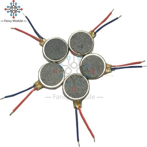 10Pcs/Lot DC 3V 8*3.4mm Pager Phone Coin Flat Vibrating Vibration Micro Mini Motor