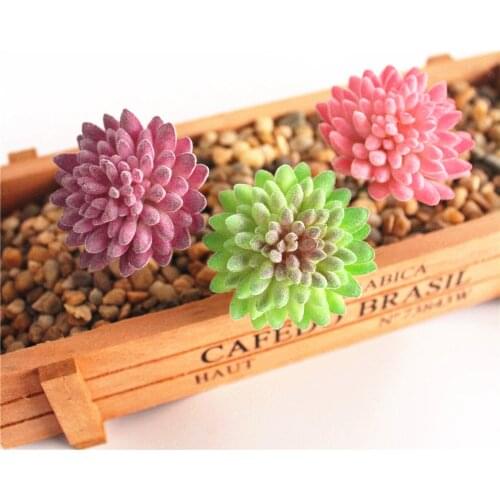 Mini Small Artificial Succulents Plants Home Garden Living Room Wedding Party Decoration Fake Plants DIY Desktop Mini Bonsai