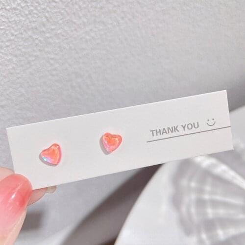 Fashion Stud Earrings For Women Jewelry Japanese Acrylic Resin Love Earrings Simple and Colorful Sweet Aurora Earrings 2021 New