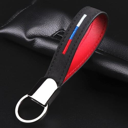 Car styling fashion Russian leather Key Rings Chain Buckle Keychain Keyring for lada kia Renault BMW Opel Decorative accessories
