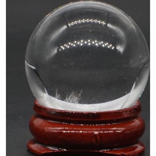 Natural Clear Quartz Ball Natural Mineral Quartz Sphere Hand Massage Crystal Ball Healing Feng Shui Home Decor Accessory 30mm