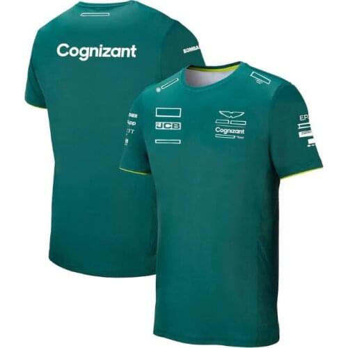2021 new F1 team short-sleeved T-shirt, f1 car racing suit quick-drying T-shirt, the same style is customized