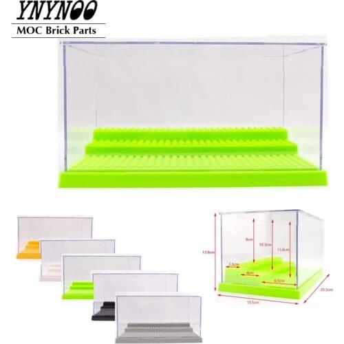 NEW Acrylic/ABS Plastic MOC Minifigs House Display Case Box Dustproof Display Box Compatible for Figures Building Blocks Bricks