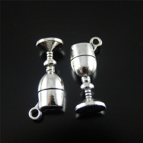 New Arrival 50pcs Antique Goblet Charms Small Metal Factory Price Hanging Art Accessory Fashion Finding 52062
