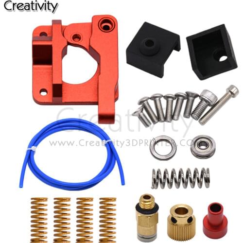 Remote Mk8 Extruder Upgrade Kit Metal Extruder Leveling Spring+PETG Tube+MK8 Silicone Case Kit For Ender 3 CR10 CR10S