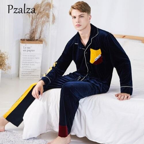 Мужские теплые пижамы Pzalza China At AliExpress