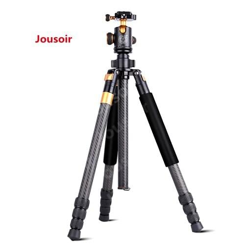 QZSD Q968c carbon fiber camera tripod , DSLR camera tripod with monopod and panoramic ball head CD50