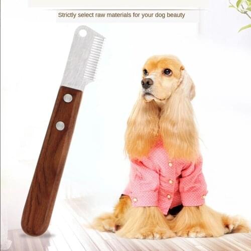 Pet Dog Plucking Comb Cat Combs Knife Shed Hair Brush Terrier Professional Hair Remover Pets Cleaning Supplies Accessories