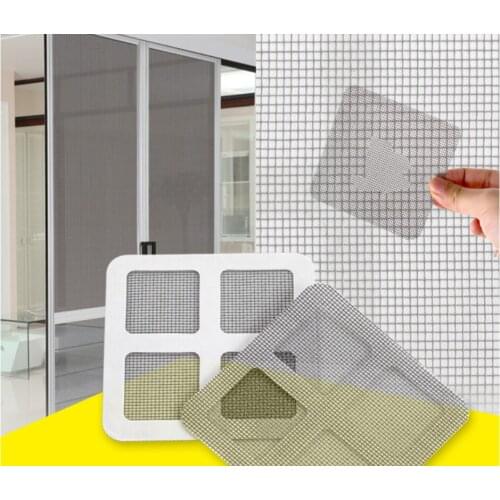 Fix Net Window Home Adhesive Anti Mosquito Fly Bug Insect Repair Screen Wall Patch Stickers Mesh Window Screen Window Net Mesh