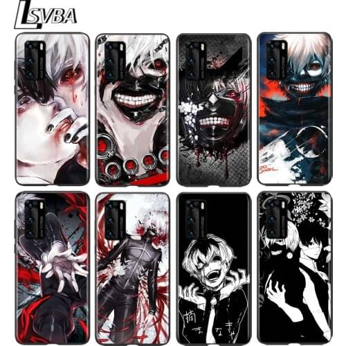 Tokyo Ghoul Japanese Anime for Huawei P50 P40 P30 P20 P10 Pro Lite E Plus 4G 5G P9 P8 Lite P Smart Z S Soft Black Phone Case