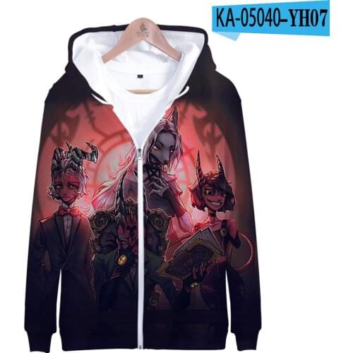Helluva Boss Hoodie 3D Zipper Sweatshirt Women Mens Fashion Long Sleeve Harajuku Streetwear American Kids Y2K Anime Clothing