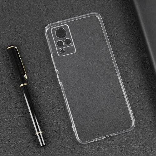 Ultra Thin Clear Soft TPU Protector Camera Lens Back Case For Vivo V21 4G 5G V21E V20 SE Pro Bumper Silicone Case