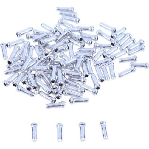 50/100pcs Bicycle Cable End Caps Bike Wire End Caps Brake Deraileur Shifter Cable Tips Crimps Mountain Mtb Bike Accessories