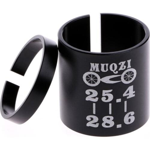 Bike Bicycle Ahead Stem Shim Reducer Conversion Variable Ring Set 25.4 to 28.6mm