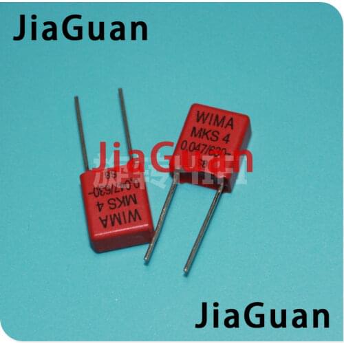 10PCS RED WIMA MKS4 0.047UF 630V PCM7.5 original new MKS-4 473/630V P7.5mm audio 473 hot sale 0.047uf/630v 47NF