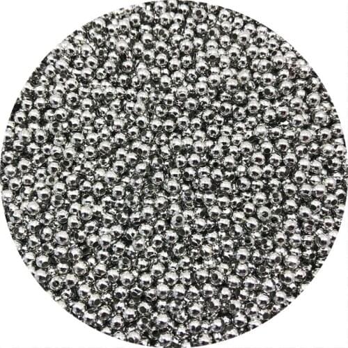 2/4/6mm Metal Round Beads Smooth Ball Loose Spacer Beads For Jewelry Making DIY Bracelet Charms Jewelry Accessories #04