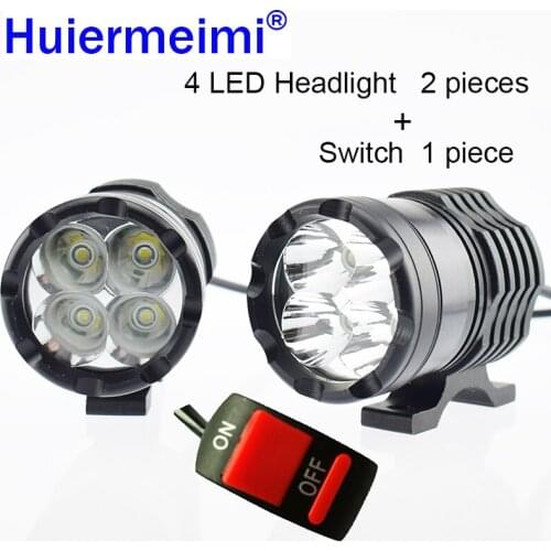 2pcs 12v 40w Motorcycle LED headlamp 6000k high Brightness Motorbike Spot Headlights Spotlight Auxiliary Work Lights Fog Lamp