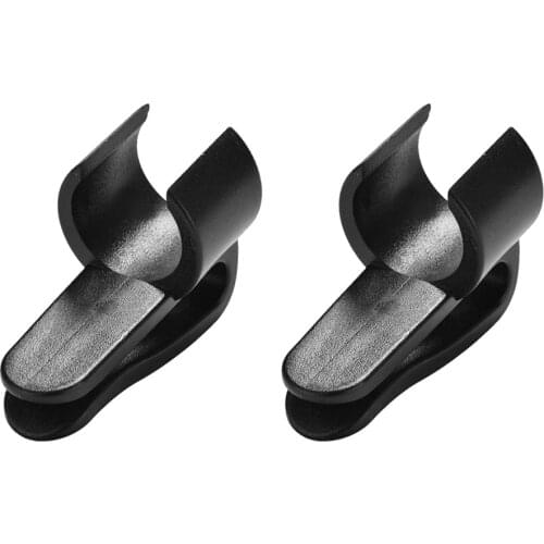 2 Pieces/ Set Golf Bag Clip-On Putter Holder Golf Organizer Putter Clip Ball Marker Black