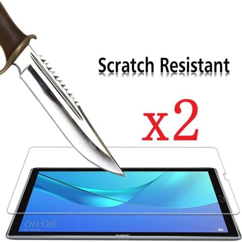 2Pcs Screen Protector for Huawei MediaPad M5 10.8 Inch Full Premium Tablet Tempered Glass Screen Protector Protective Cover Film