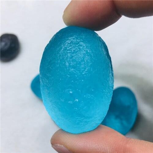 35-40g blue Gem Moldavite Meteorite Impact Class Czech