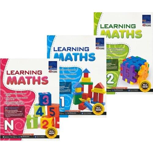 3 Books/Set SAP Learning Maths Collection Book For Kids N-K2 Kindergarten English Problems Teaching Libros Art Livros Coloring