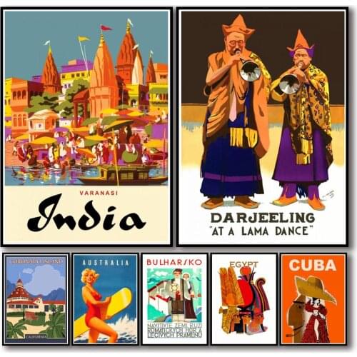 5D Diamond Painting Vintage Travel City&Landscape Diamond Mosaic DIY Full Round Diamond Embroidery Cross Stitch Rhinestone Art