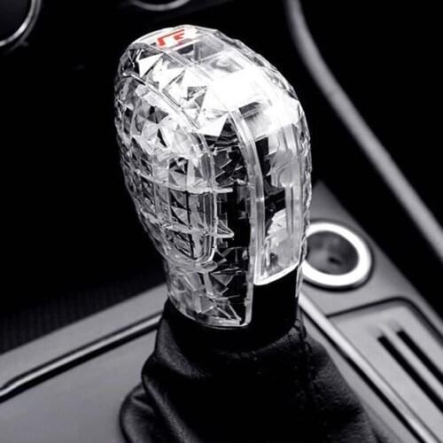Car Automatic Gear Shift Lever Head Modified Transparent Decorative Cover for Lavida Bora Sagitar Lingdu