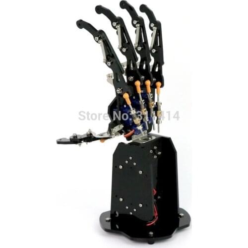 1piece 5DOF Bionic Robot Hand Claw Palm Manipulator 5 Fingers Independent Movement Installed RC DIY Model