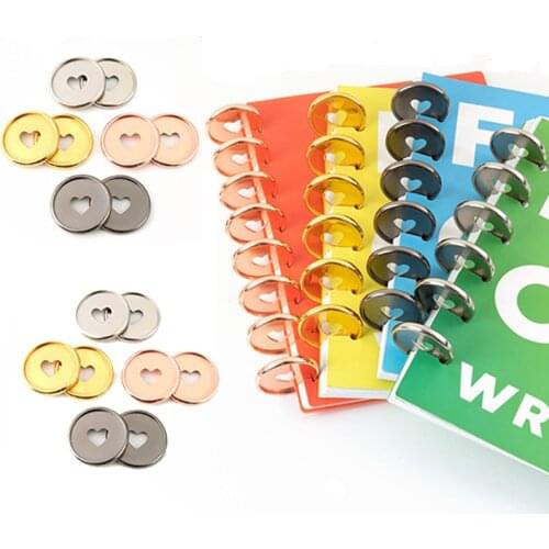 100PCS 35MM Notebook Mushroom Hole Discs Plastic Loose-leaf Disc Plastic Binding Ring Notebook Binding Discs Supplies Accessorie
