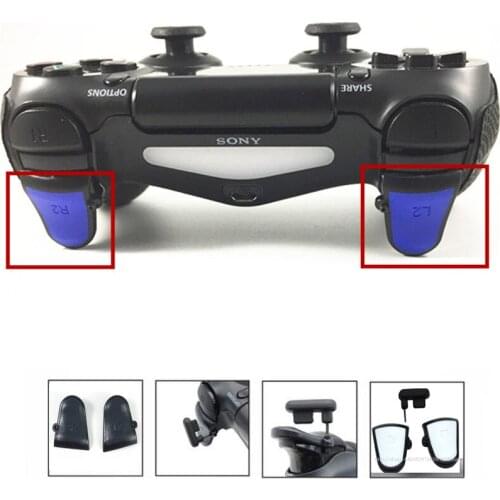 For Playstation PS4 Dualshock 4 PS4 Slim Pro 3 in 1 R2 L2 Adjustable Trigger Extenders Assist Accessories Dust plug Attachment