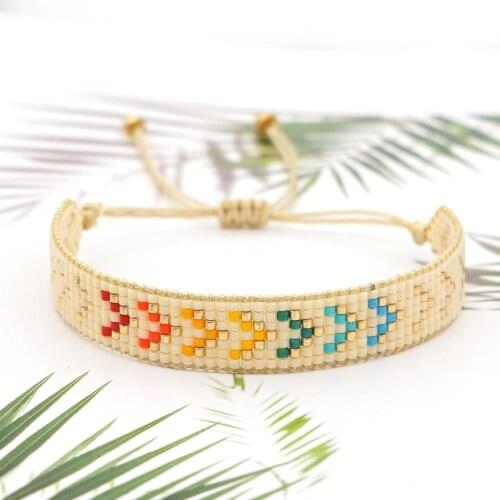 Go2boho Miyuki Bracelet 2020 Designer Pulsras Arrow Pattern Bracelets Adjustable Jewellery Hand Made Woven Jewelry Wholesale