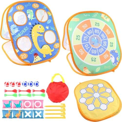 3 In 1 Score Hole Toss Game Portable Collapsible Framed Score Game Set For Children Adults Bean Bag Toss Game Outdoor Have Fun