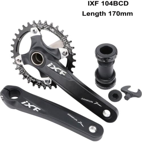IXF 104BCD Bicycle Crankset Set Aluminum Alloy 170mm Mountain Bike Cranks BB Bottom Bracket Bicycle Parts for Shimano FSA Giant