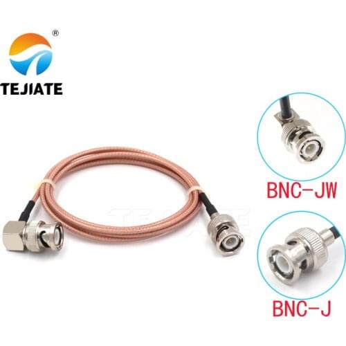 1PCS TEJIATE Adapter Cable BNC To BNC Type BNCJ Convert BNCJW 8-90CM 1M 1.5M 2M Length Connector RG316 Wire