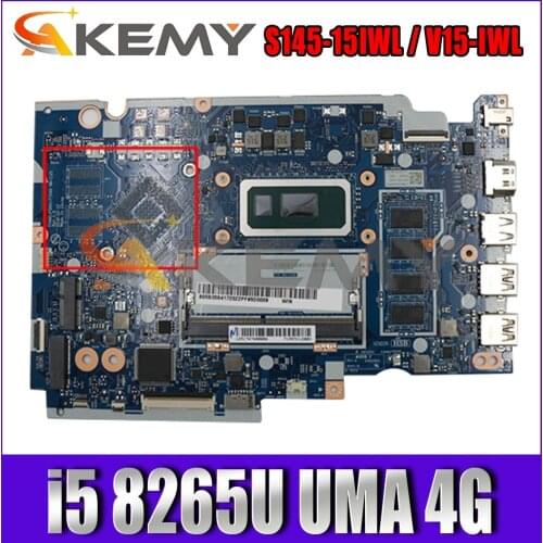 For Lenovo Ideapad S145-15IWL / V15-IWL portable motherboard with CPU i5 8265U UMA 4G FUR 5B20S41721 NM-C121 Test OK Mainboard
