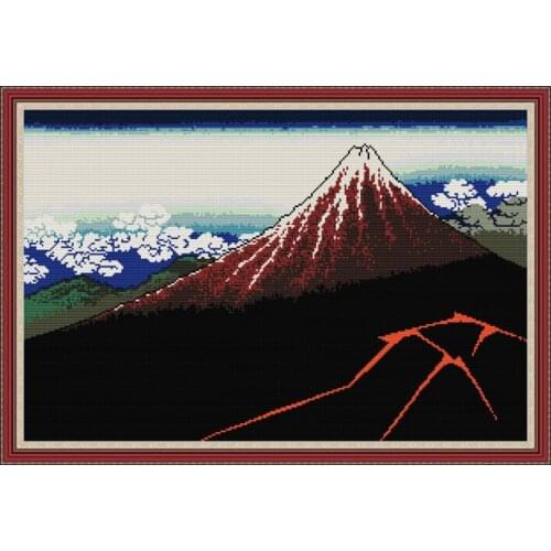 Landscape DIY Embroidery Cross Stitch Pattern Printed 11CT 14CT Needlework set DMC Counted Cross Stitch Kits for Home Decor