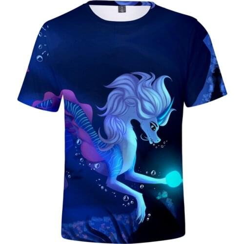 2021 New Raya and the Last Dragon T Shirt Figure Uniform Adult Kids T-shirt Summer Casual Short Sleeve 3D Print Anime T Shirts