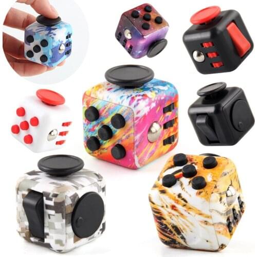 New Decompression Dice Hand for Anxiety Relief Focus Children Stress Relief Cube Adult Anti-stress Toy Office Desk Finger Toys