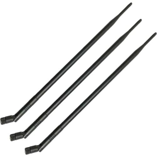 New 3PCS 9DBi RP-SMA Dual Band 2.4GHz 5GHz High Gain WiFi Router Wireless Tilt Antenna
