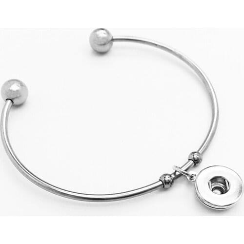 New Stainless Steel Snap button bracelet Simple design BS901 (fit 12mm and 18mm snaps )