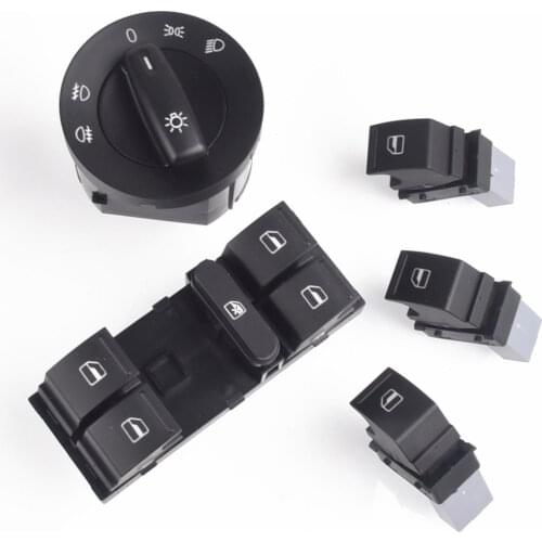 Car Power Window Button Headlight Switch For VW Jetta MK5 golf 5 6 tiguan passat b6 CC 7L6959855b 1K4959857 1K0941431