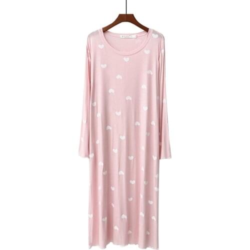 Сексуальная пижама Spring Autumn Sleepwear New Womens Nightdress Lady Casual Comfortable Modal Homewear Japanese Korean Style