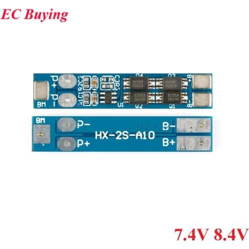 10pcs 2S 7.4V 8.4V 8A 16A Li-ion 18650 Lithium Battery Charger Protection Board Overcurrent Overcharge/Overdischarge Protection