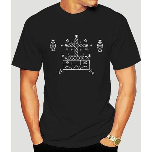 Baron Samedi Voodoo Veve Shirt - witchcraft skeleton death occult wicca skull-4322D