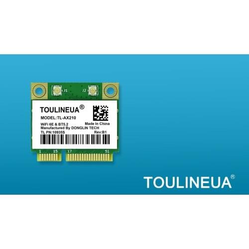 TL-AX210 AX210 WIFI 6E BT5.2 intel AX210HMW Mini PCIe wifi6 Intel AX210NGW WiFi Network Card PK AX200 9260AC 8265ac