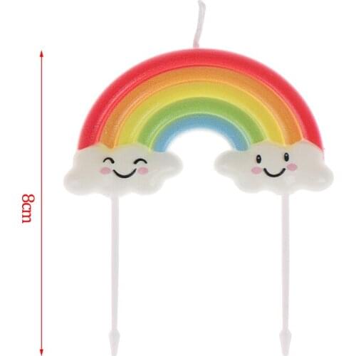 Cake Topper Cloud Cake Flags Decor Kid Birthday Party Cupcake Topper Cake Candle