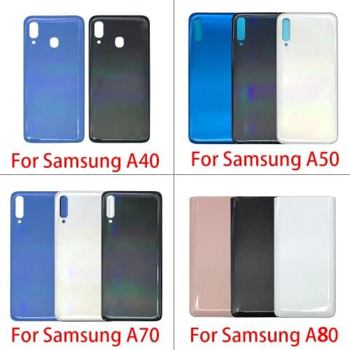 Back Door Case Battery Rear Housing Back Cover For Samsung Galaxy A40 A405F A50 A505F A70 A705F A80 A805F With Logo